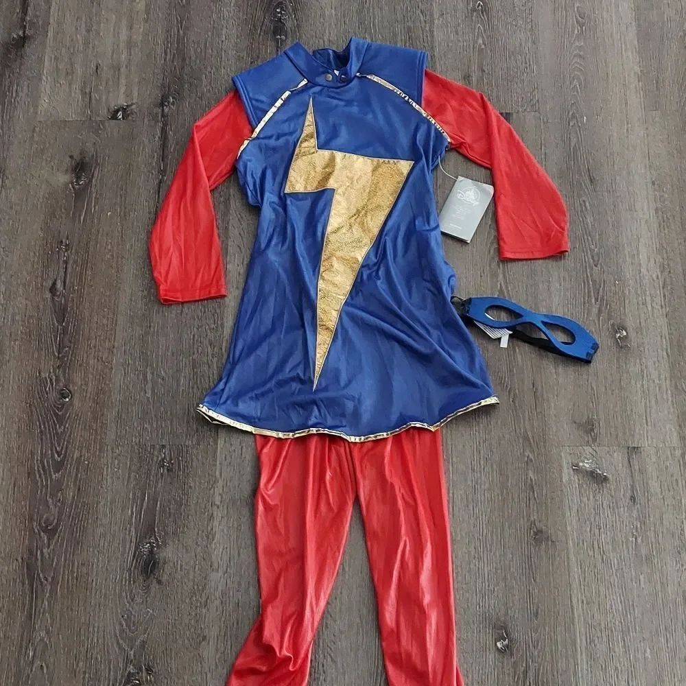 Disney Store Ms. Marvel Costume Halloween Girls Dress Up Super Hero size 13 - Picture 2 of 4